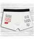 Boxer code barre homme