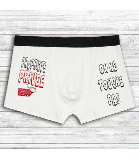 Boxer code barre homme