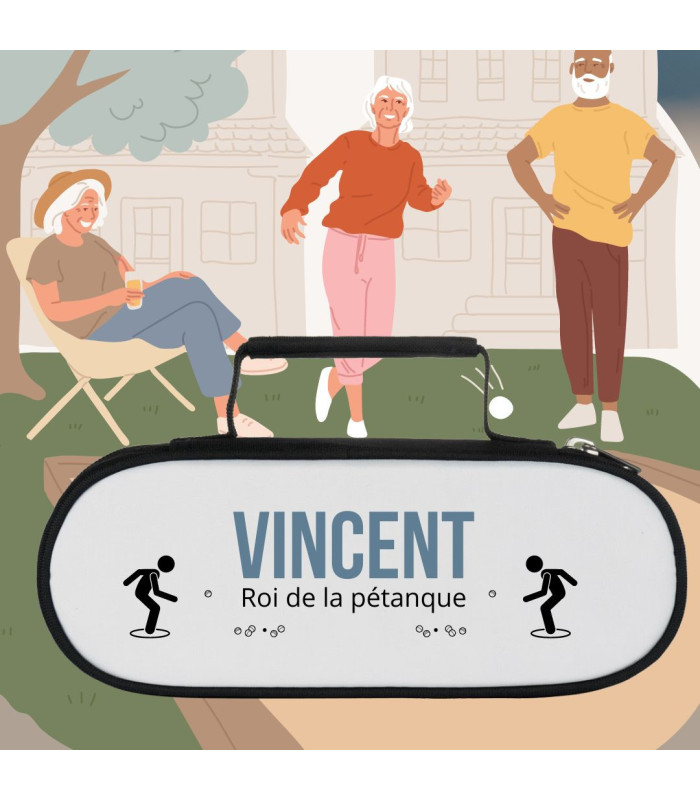 Sacoche personnalisée le roi de la pétanque