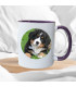 mug personnalisé avec photo violet