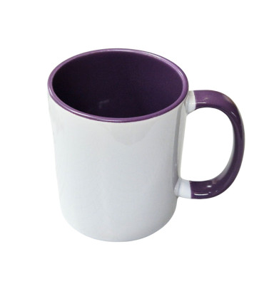 mug interieur violet sans personnalisation