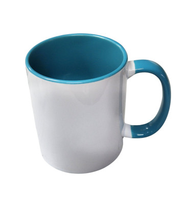 Mug personnalisé intérieur bleu funny