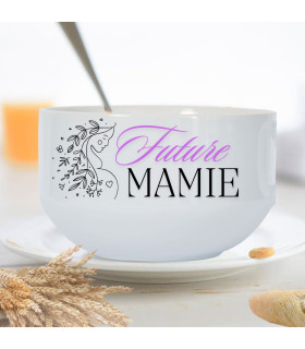 Bol/Mug Céramique "Tu vas être Mamie" Personnalisable - Idée Cadeau Annonce Grossesse
