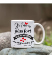 Mug je t'aime plus fort que tu ronfles