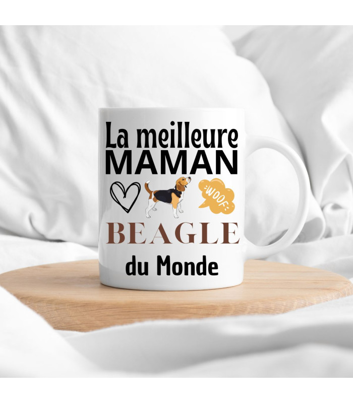 Mug meilleure maman beagle au monde