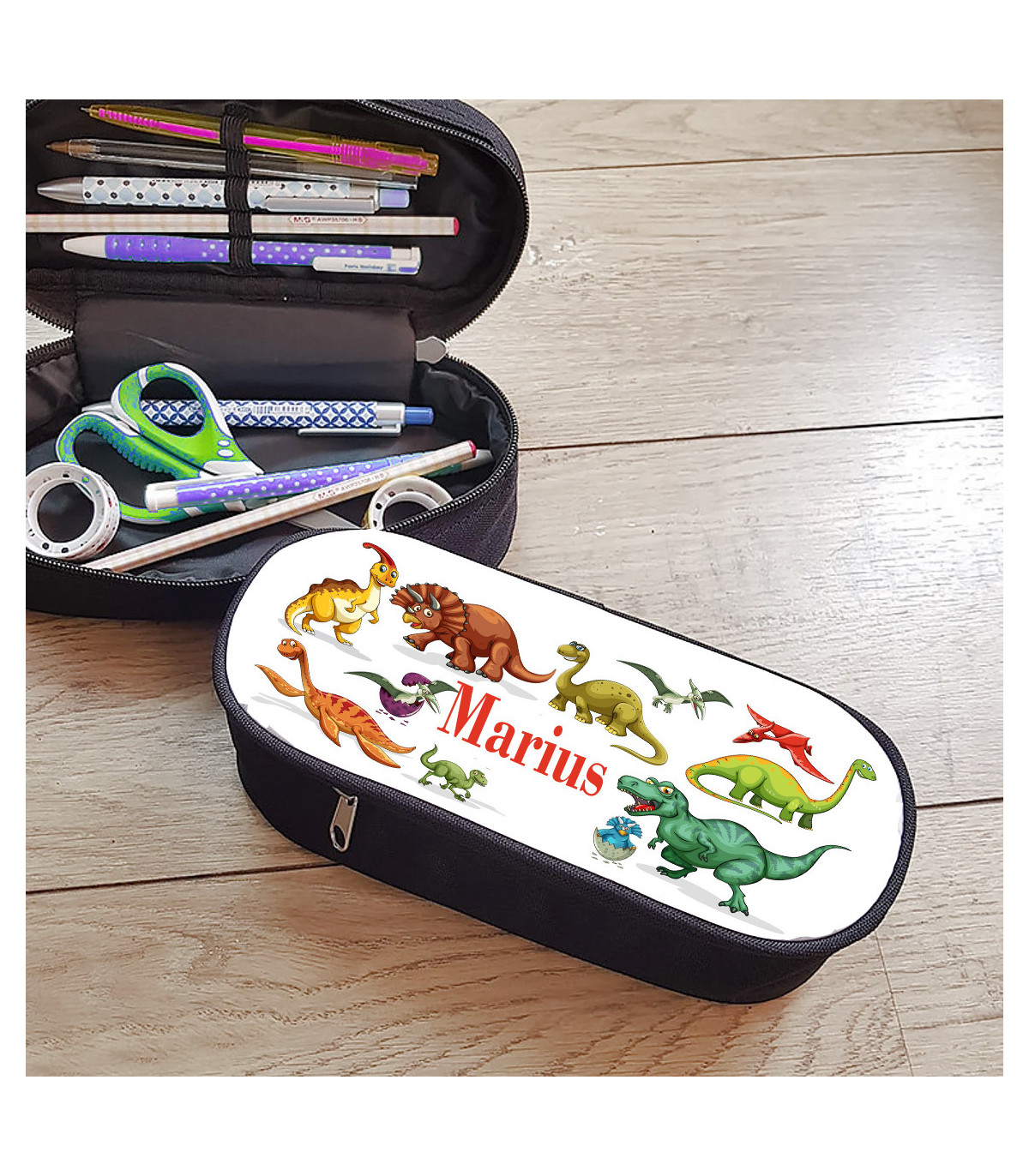Trousse À Crayons Scolaire - Sac À Crayons Imprime Animal Cheval Trousse À Crayons Scolaire - Sac À Crayons Imprime Animal Cheval