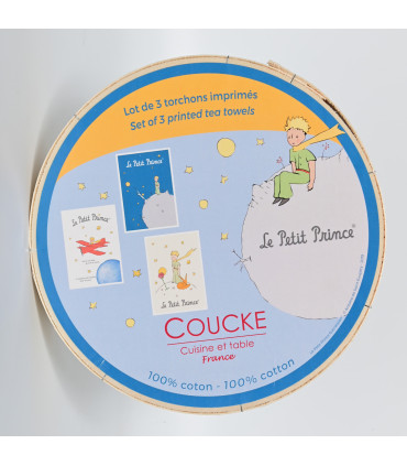 Lot de torchons Le petit Prince pour cuisine