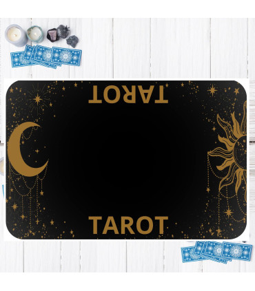 Tapis jeu de tarot personnalisé avec photo