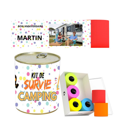 Kit de survie camping personnalisé