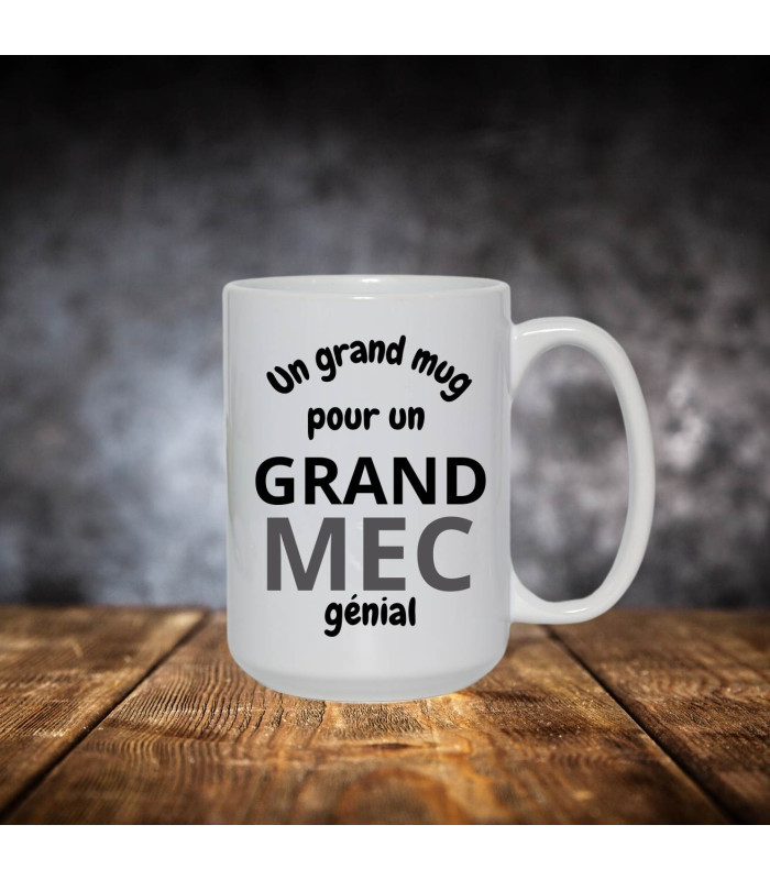 Grand mug personnalisé pour mec génial