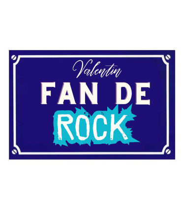 plaque personnalisée pour les fans