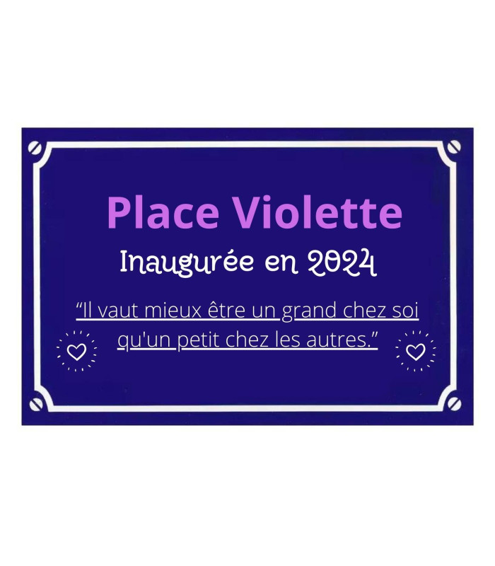 Plaque personnalisee avec mon nom