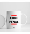 Mug code pénal personnalisable