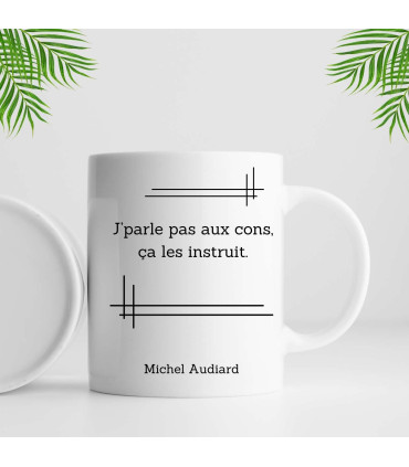 mug personnalisé je parle pas aux cons