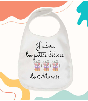 bavoir petit delice mamie