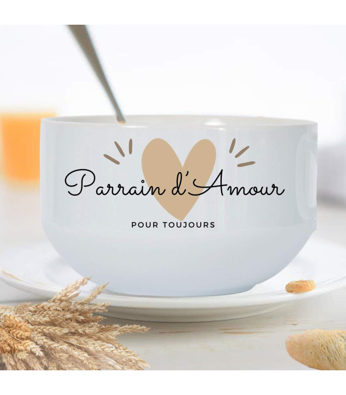 Bol parrain d'amour pour toujours personnalisé