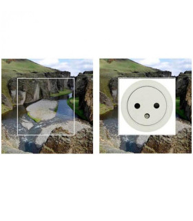 Sticker interrupteur paysage islande