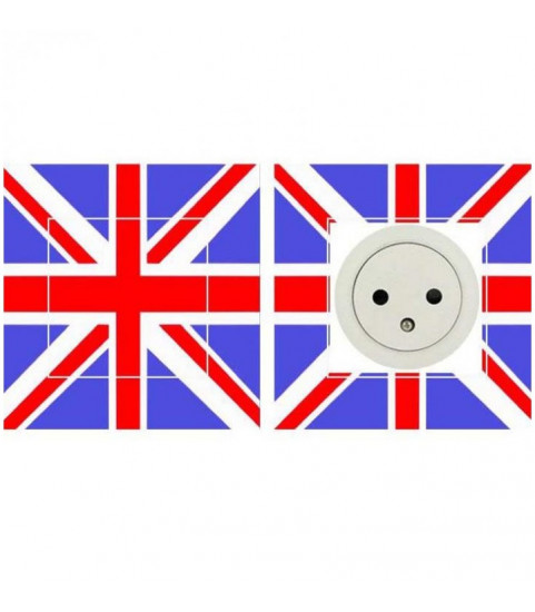 sticker interrupteur drapeau anglais