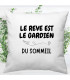 coussin le reve est le gardien du sommeil