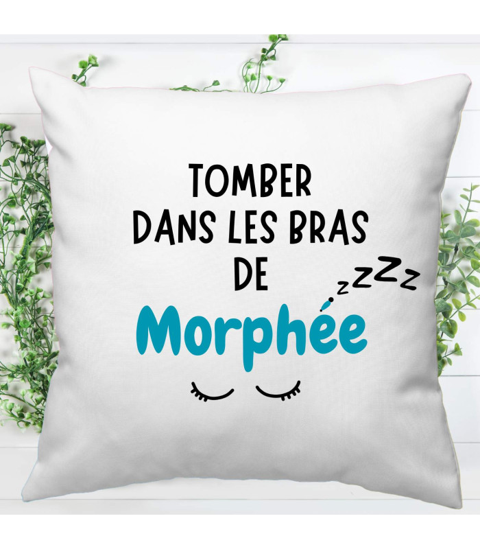 Housse de coussin tomber dans les bras de morphée