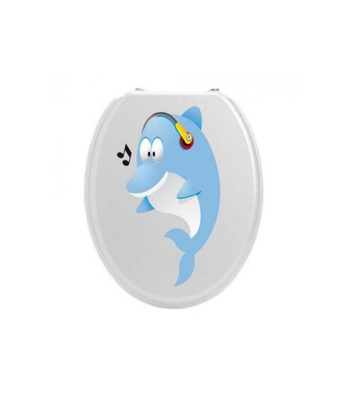 Sticker pour wc  dauphin chanteur
