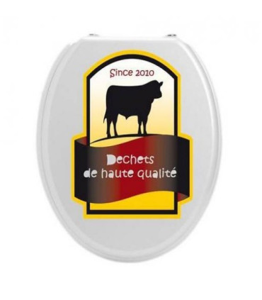 sticker amusant pour abattant wc