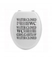 Le sticker wc original water closed