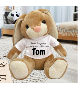 lapin personnalisé pour petit calin