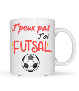 mug je peux pas j'ai futsal