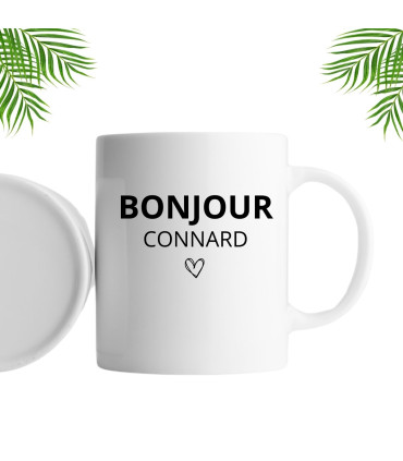 mug bonjour connard