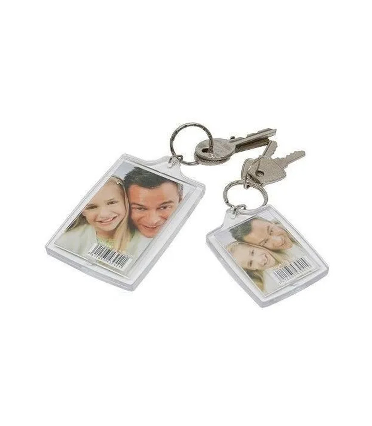 Porte-clés Photo Plexiglas - Lot De 3, Dimensions Intérieures 50x35 Mm, Réutilisable, Fabriqué En Allemagne