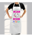 Tablier de Cuisine "Miam Miam" - Coloré et Personnalisable