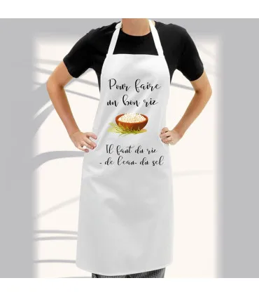 tablier de cuisine le riz