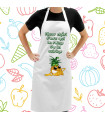Tablier de Cuisine Humoristique Motif Ananas - Personnalisable