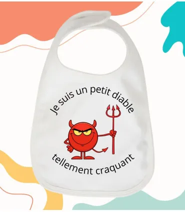 bavoir je suis un petit diable