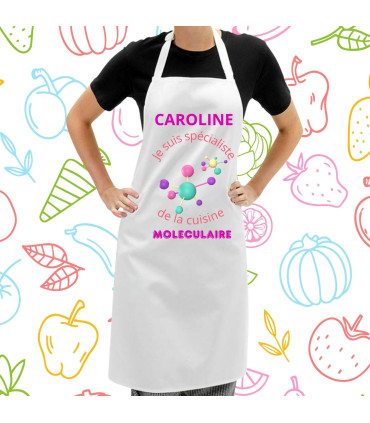 tablier de cuisine personnalisé cuisine moléculaire
