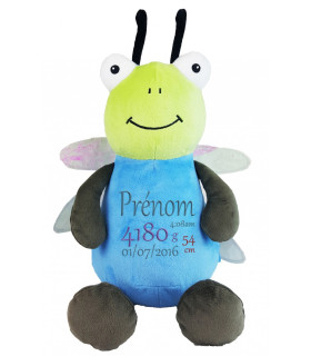 Peluche enfant personnalisée Ver luisant brodé