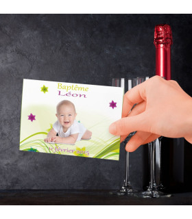 etiquette bouteille naissance