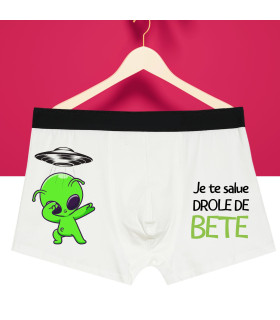 boxer homme rigolo alien