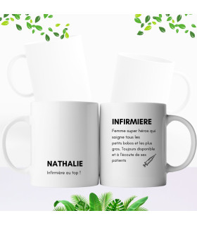 mug chic pour une infirmiere au top