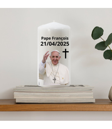 bougie deuil pape francois
