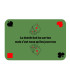 tapis jeu de cartes avec citation