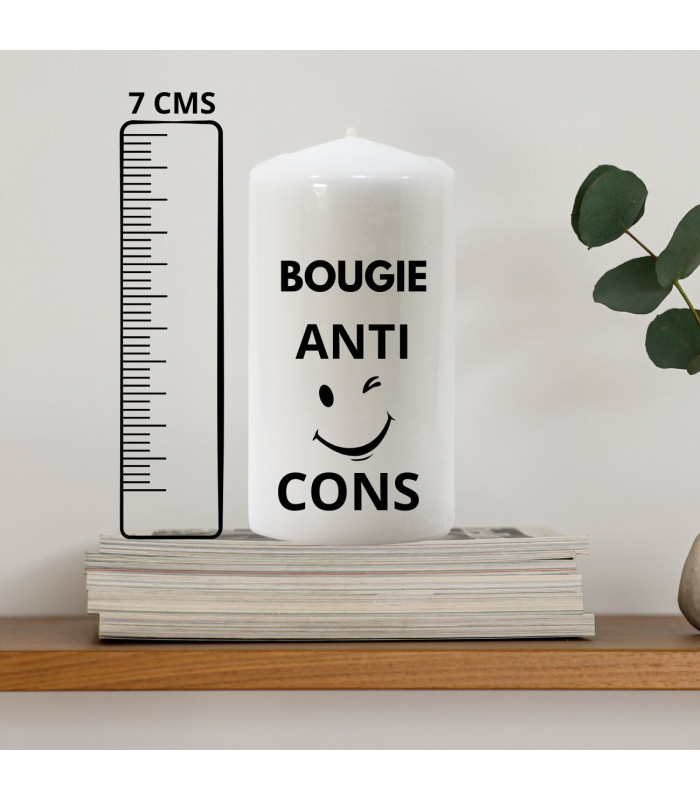 Petite bougie blanche anti cons