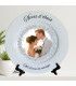 assiette anniversaire mariage noce etain
