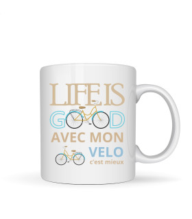 mug cycliste original à personnaliser