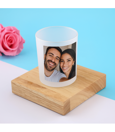 bougeoir personnalisé avec photo