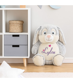 lapin en peluche personnalisé