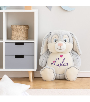 lapin en peluche personnalisé