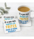 Mug avec dessous de mug en céramique