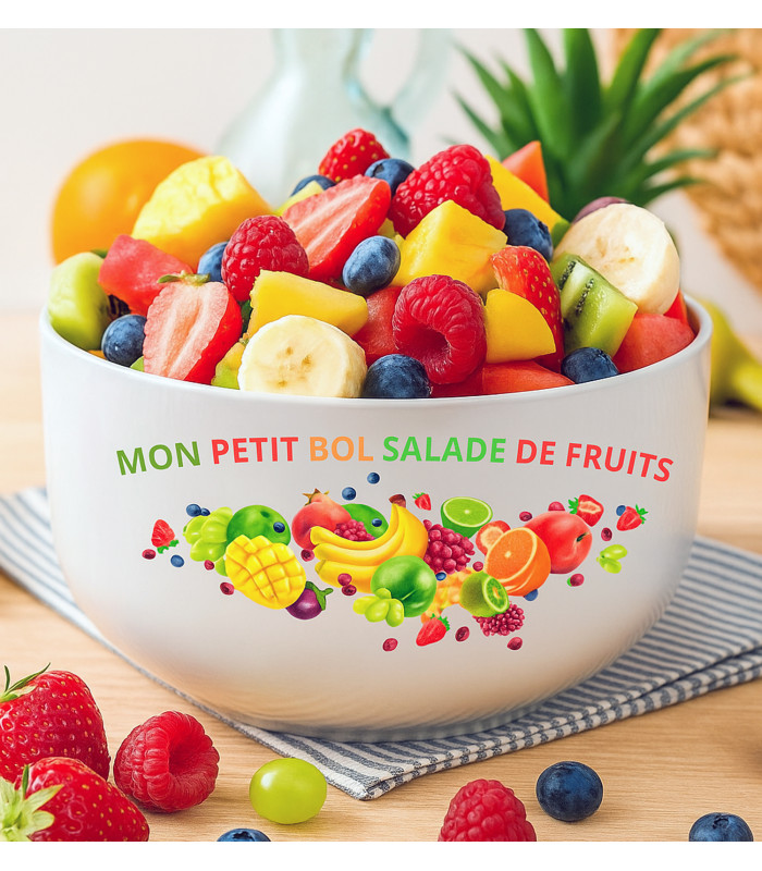 Petit bol salade de fruits personnalisé